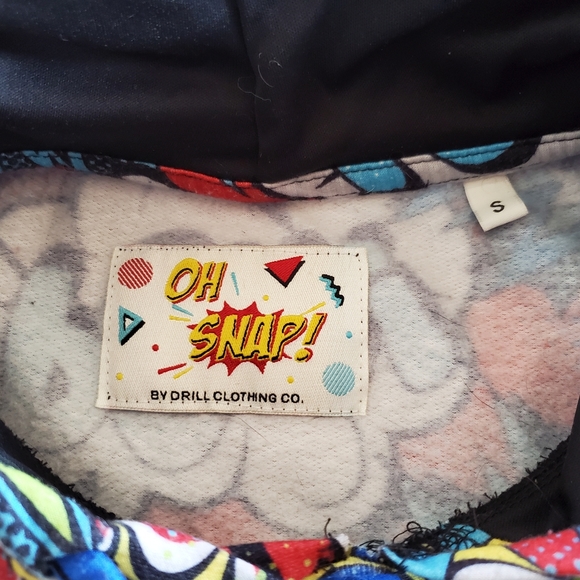 OH SNAP Sweatshirt and Sweatpants Set size S Authentic  Hoodie! Red background - Picture 12 of 13